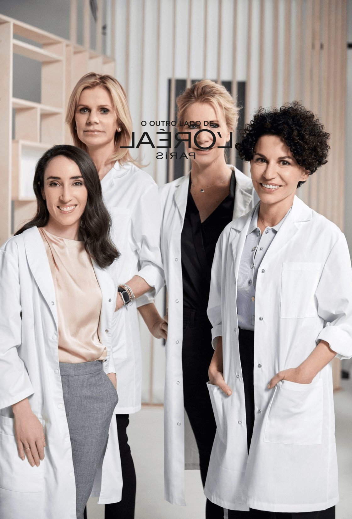 Banner com dermatologistas L'Oréal Paris