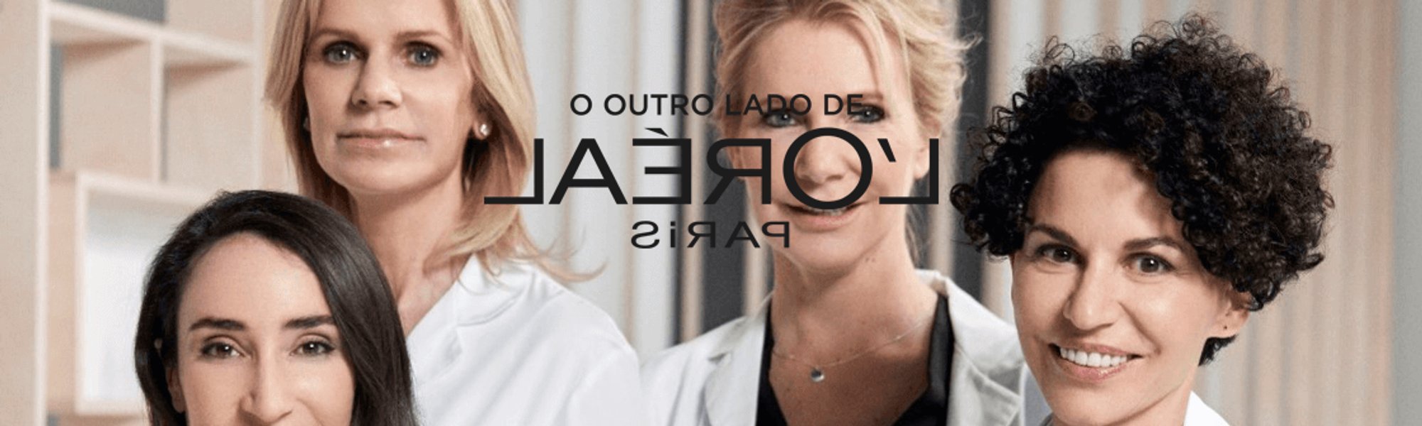 Banner com dermatologistas L'Oréal Paris