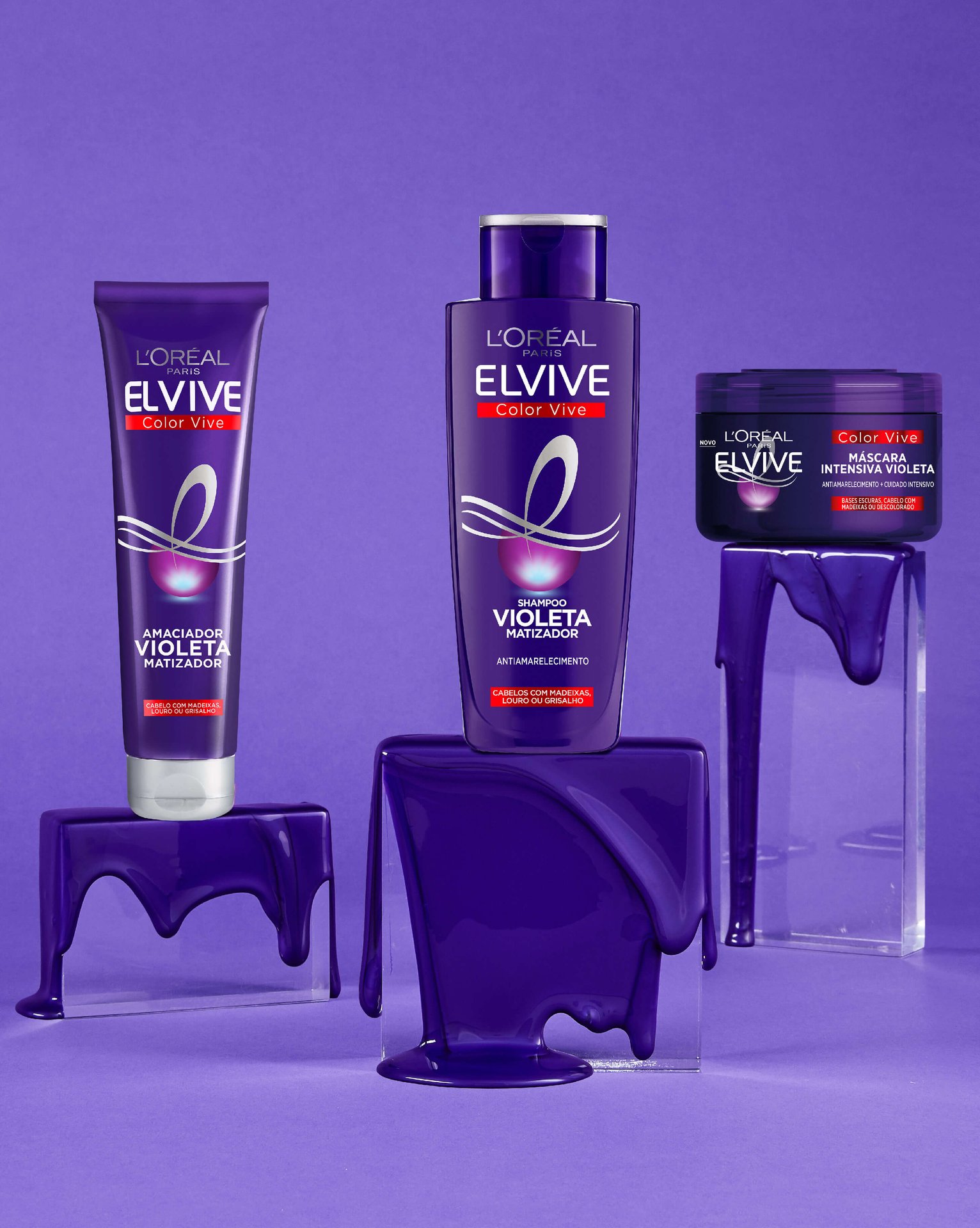 Shampoo Violeta Matizador Elvive Color Vive L'Oréal Paris