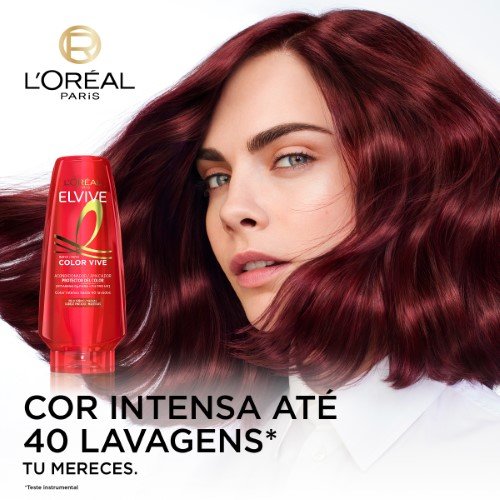 amber heard elvive color vive amaciador protetor de cor de cabelo