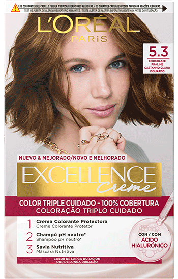 excellence creme 5.3 Castanho Claro Dourado