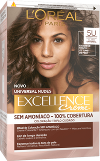 Excellence Creme Universal Nudes Hair Dye CASTANHO CLARO UNIVERSAL 5U 3600523999200 Front  New