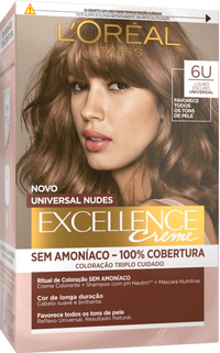 Excellence Creme Universal Nudes Hair Dye LOURO ESCURO UNIVERSAL 6U 3600523999255 Front New