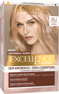 Excellence Creme Universal Nudes Hair Dye LOURO MUITO CLARO UNIVERSAL 9U 3600523999293 Front New