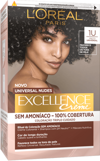 Excellence Creme Universal Nudes Hair Dye PRETO UNIVERSAL 1U 3600523999200 Front  New
