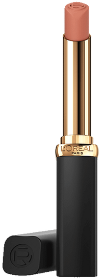 30152182 OAP Makeup COLOR RICHE Nude Of Worth MATTE Shade 505 Opened Cap Laying Down Pack Front
