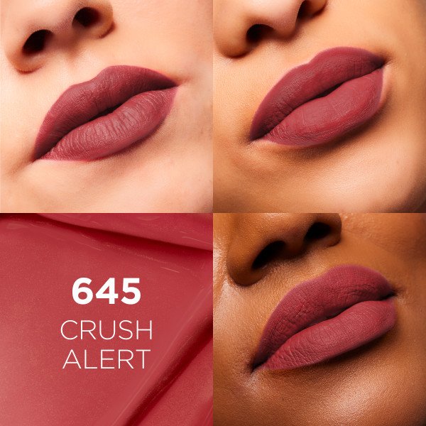 Matte Resistance Batom Lquido Mate 645 Crush Alert Swatch