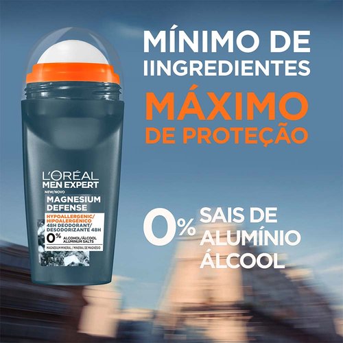 Desodorizante Roll-On Men Expert Magnesium Defense