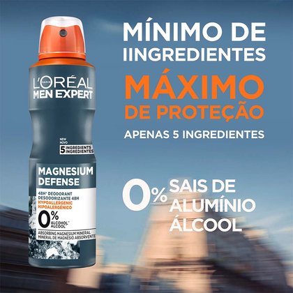 Desodorizante Spray Men Expert Magnesium Defense