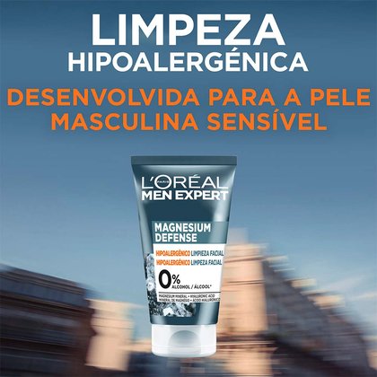 Gel de Limpeza Rosto Men Expert Magnesium Defense