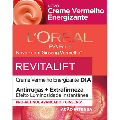 Revitalift Creme Vermelho Energizante Creme Dia 1619 3743