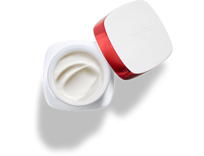 creme de rosto anti rugas textura leve loreal paris frasco aberto