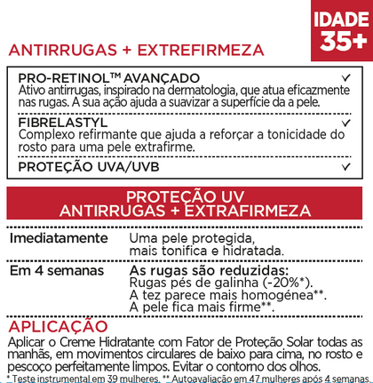 Creme dia anti rugas Revitalift Fps 30