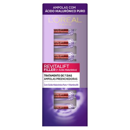 tratamento facial de preenchimento revitalift filler ampolas