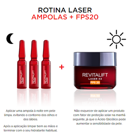 revitalift laser rotina para a pele