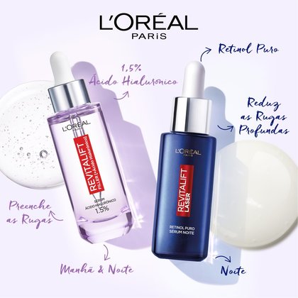 serum retinol e serum ácido hialurónico