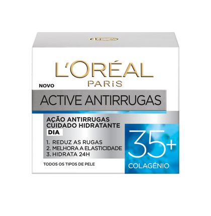 active antirrugas creme de rosto para mais de 35 anos