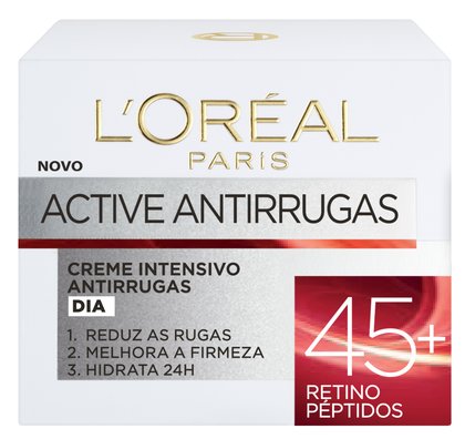 active antirrugas creme de rosto para mais de 45 anos