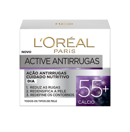 active antirrugas creme de dia para mais de 55 anos