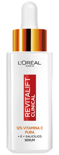 Parte frontal do sérum de vitamina c revitalift clinical