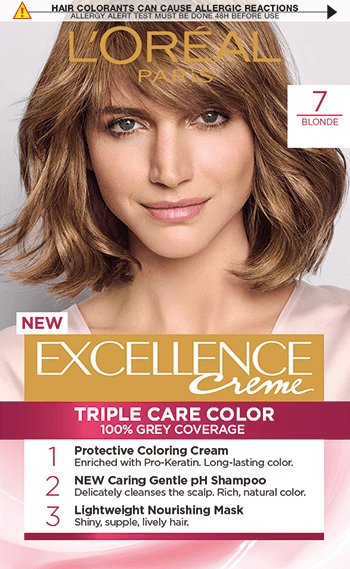 Haircolor 7 Blonde Excellence Creme Packshot