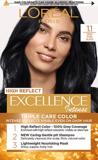 Haircolor 11 Deep Pure Black Excellence Intense Packshot